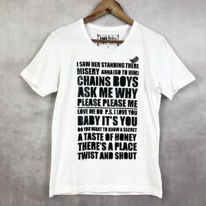 The Beatles‎ Mens Bigi T Shirt Apple Corps Ltd 2009 Graphic Print Unisex Medium